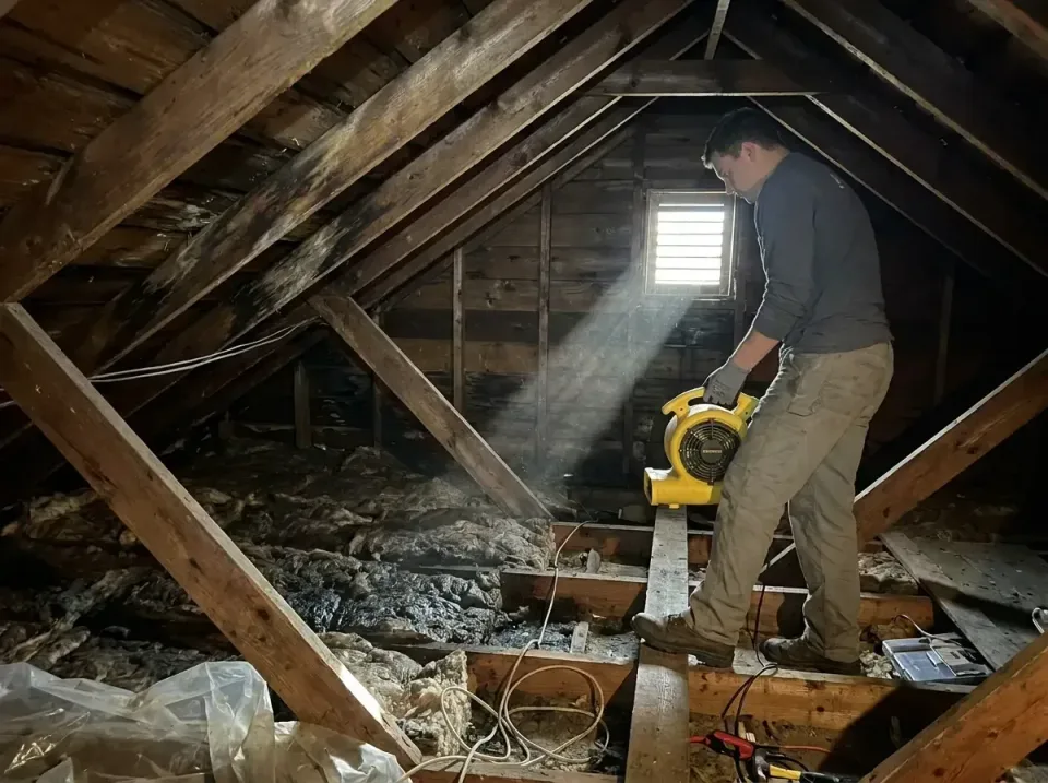 attic-water-damage-drying-proc-007 — frequently asked questions, Emergency Water Extraction & 24/7 Flood Response in La Sall…